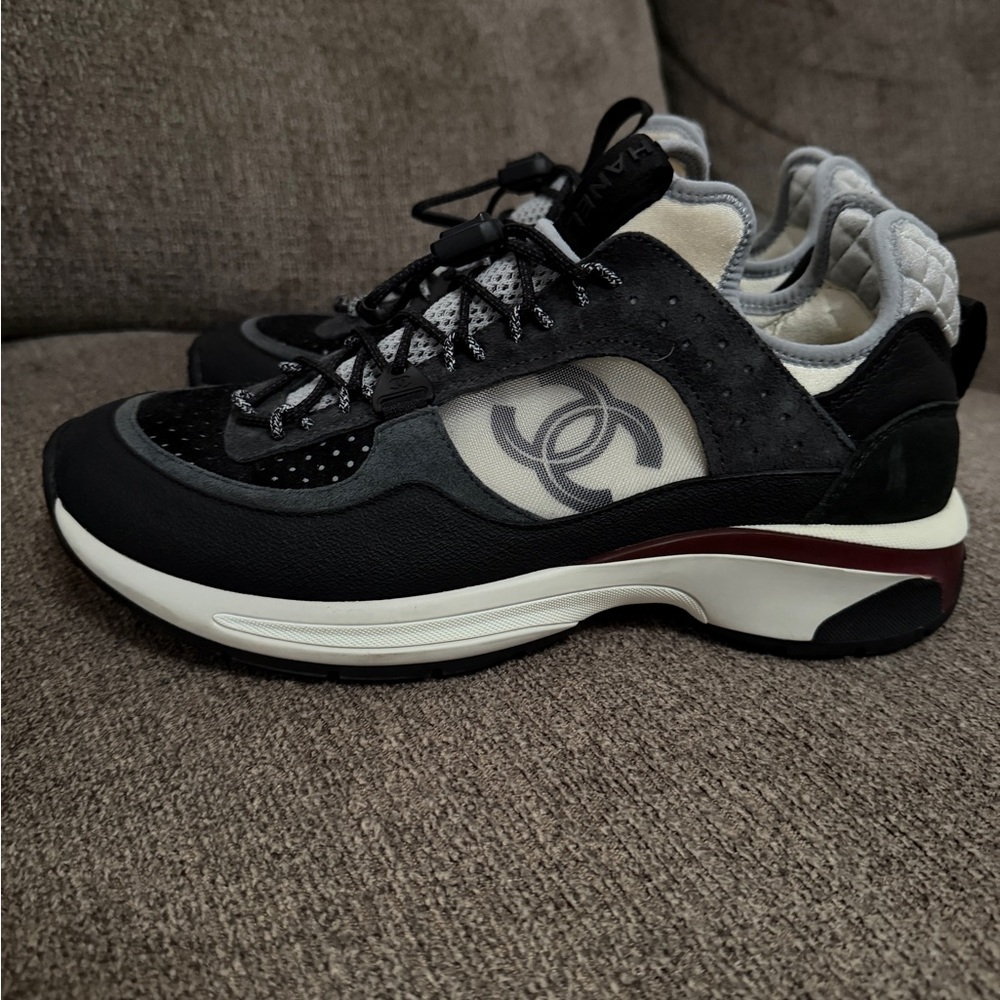 CHANEL Black and Gray Sneakers - Picture 4 of 8